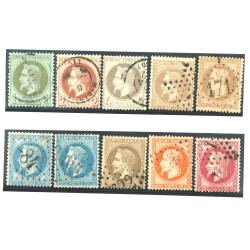 FRANCE - Ensemble de 10 TP oblitérés du 