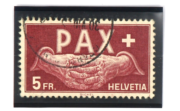 SUISSE - 1 TP oblitéré sur plaquette, co
