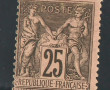 FRANCE - TP n° 97 25 cts noir sur rose n