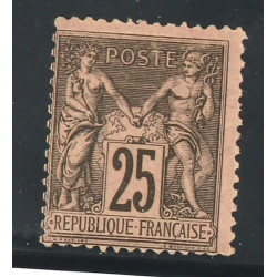 FRANCE - TP n° 97 25 cts noir sur rose n
