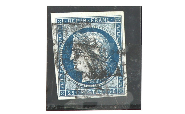 FRANCE - TP n° 4 oblitéré grille cote 65