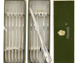 CHRISTOFLE - 12 curettes en métal argent