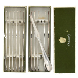 CHRISTOFLE - 12 curettes en métal argent
