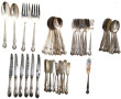 Eléments de ménagère anglaise en métal a