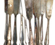 Eléments de ménagère anglaise en métal a