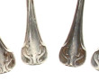 6 cuillères à moka en métal argenté, épo