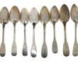 12 cuillères en argent, modèle uniplat, 