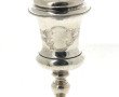 Coupe couverte style calice en argent 80