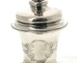 Coupe couverte style calice en argent 80