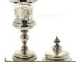 Coupe couverte style calice en argent 80