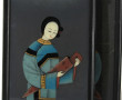 CHINE Début Xxème - "Musiciennes", paire