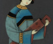 CHINE Début Xxème - "Musiciennes", paire