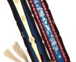 Eventail ancien en soie couleur ivoire b