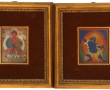TIBET - Deux cartes de prière anciennes 