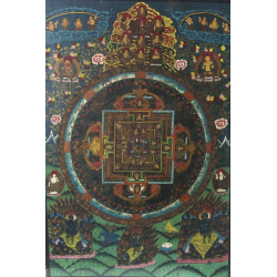 TIBET - Tanka ancienne peinte sur toile,