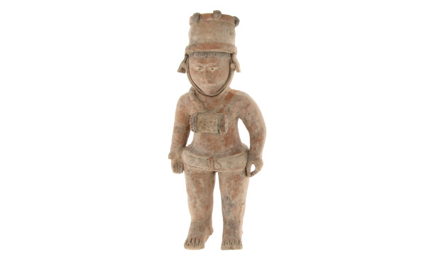 Statuette en terre cuite, rapportée du M