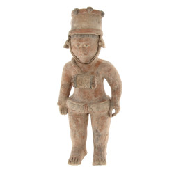 Statuette en terre cuite, rapportée du M