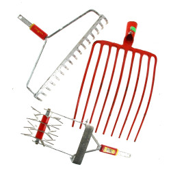 WOLF - 2 outils état neuf: rateau et emi