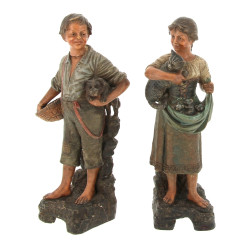 "La portée de chiots" et "La portée de c