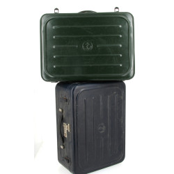 2 valises de la Marine Nationale en tôle