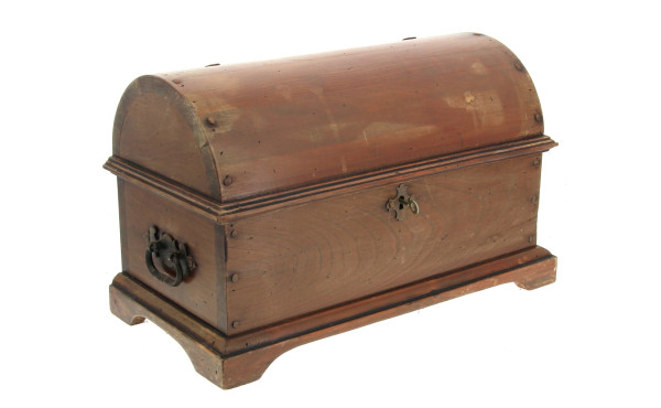 Coffret en bois à couvercle bombé (avec 