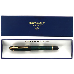 WATERMAN - Stylo plume marbré vert, noir