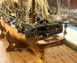 Maquette en bois de l'ASTROLABE.Sous vit