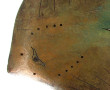 Sculpture en bois et métal peints en for