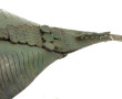Sculpture en bois et métal peints en for