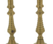 Paire de bougeoirs en laiton, H 25,5 cm