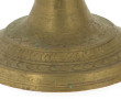 Paire de bougeoirs en laiton, H 25,5 cm
