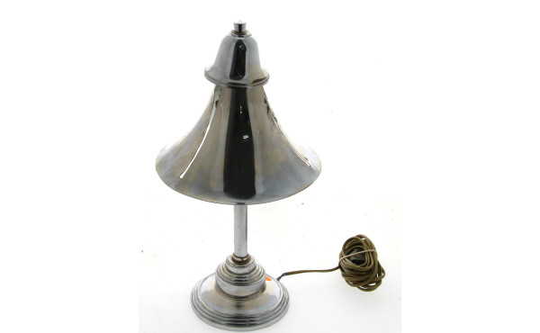 Lampe à poser en métal style chromé, aba