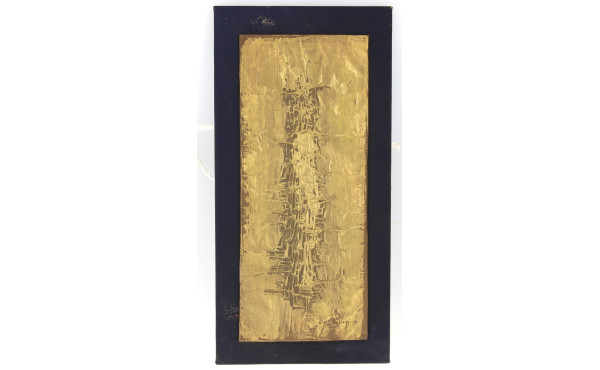 Esy BELUZZI (XXème) "Abstraction", plaqu