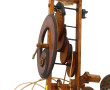 Pendule à suspendre en bois avec ses poi