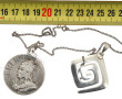 Médaille pendentif en argent "Vercingéto