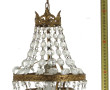 Petite suspension en métal doré et pampi