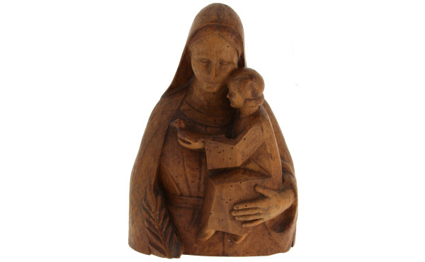 Stanislas GODEC (1927-1996) "Vierge et E