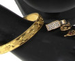 Lot de bijoux en plaqué or et métal doré