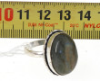 Bague en labradorite et argent 925ème, p
