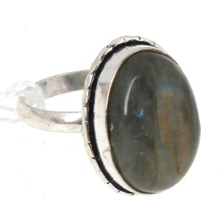 Bague en labradorite et argent 925ème, p