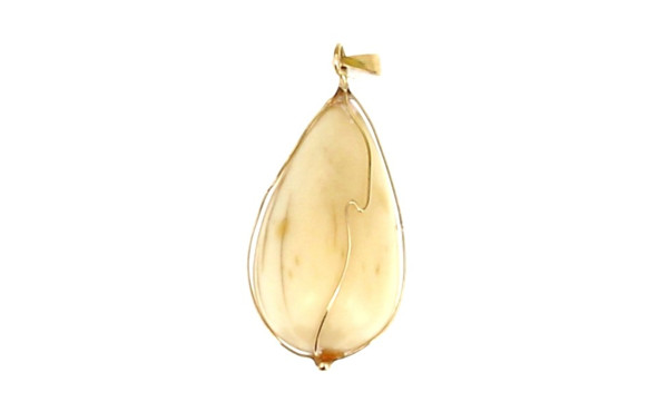 Pendentif en or 18 carats, travail étran