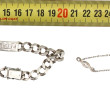 Gourmette et bracelet en argent, poids 4