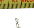 Pendentif fleur en or gris 750ème serti 