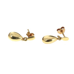 Paire de BO pendantes en or jaune 750ème