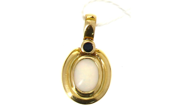 Pendentif en or jaune 18 carats serti d'