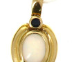 Pendentif en or jaune 18 carats serti d'