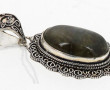 Pendentif en labradorite, monture argent