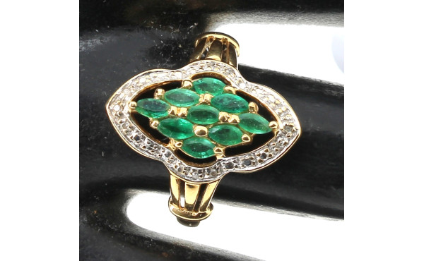 Bague en or jaune 18 cts, poinçon tête d