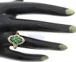 Bague en or jaune 18 cts, poinçon tête d