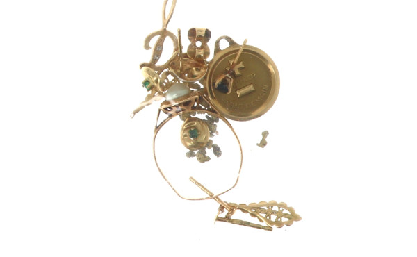 Petit lot de bijoux dépareillés en or do
